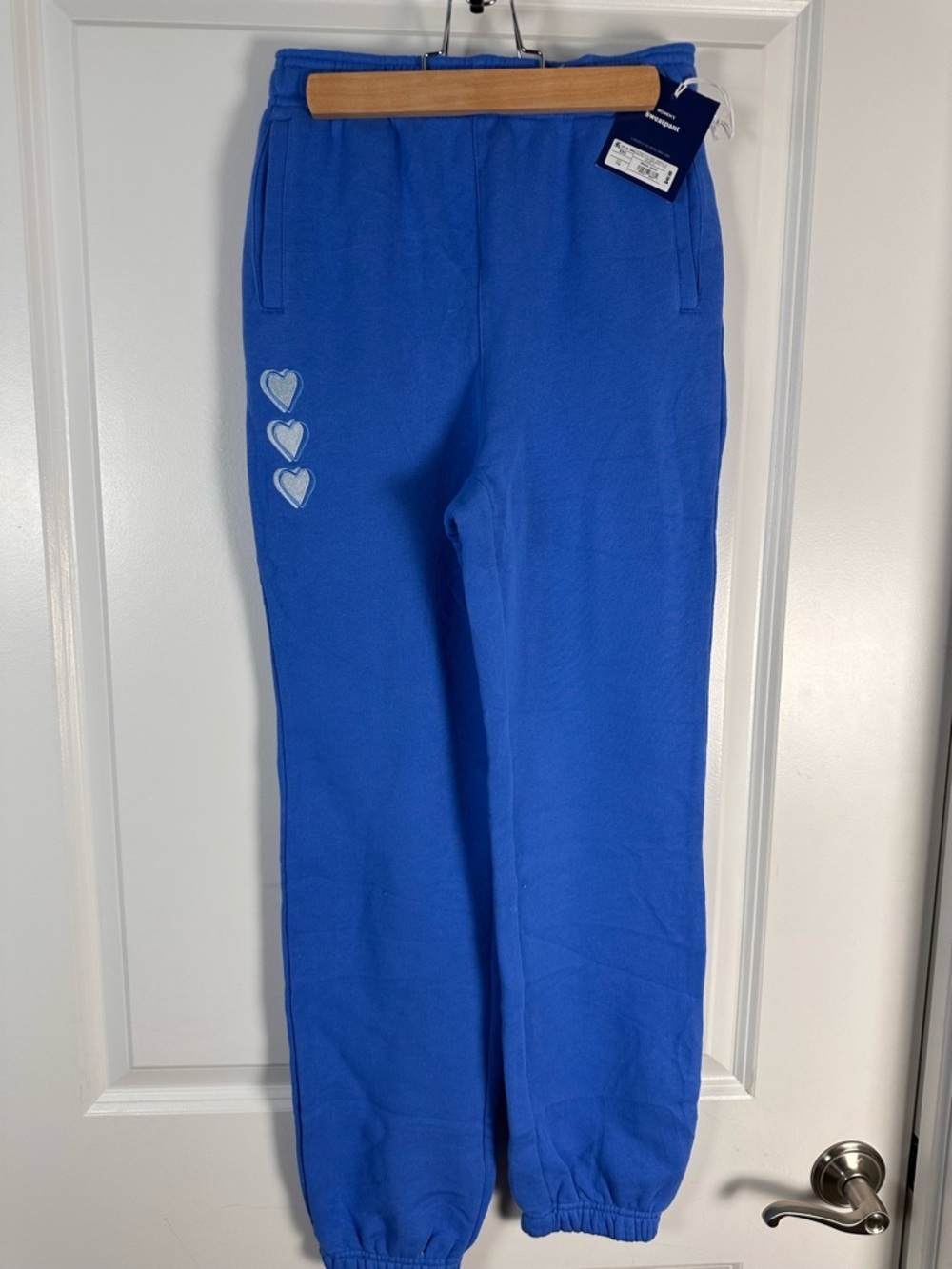 Roller Rabbit Target Sweatpants Blue Hearts Jogger Women Size XXS NWT - Picture 6 of 8